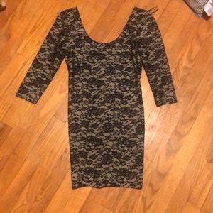 Lace Look Bodycon Dress